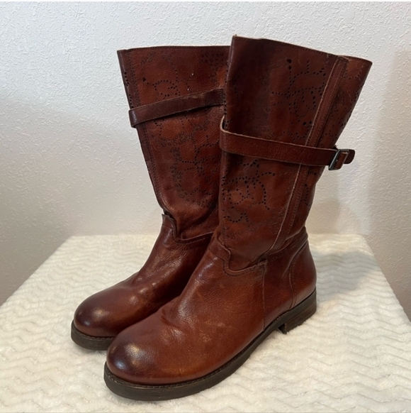 Bacio 61 Prolisso Leather Riding Motorcycle Boots Women's Size 6 - Picture 3 of 7